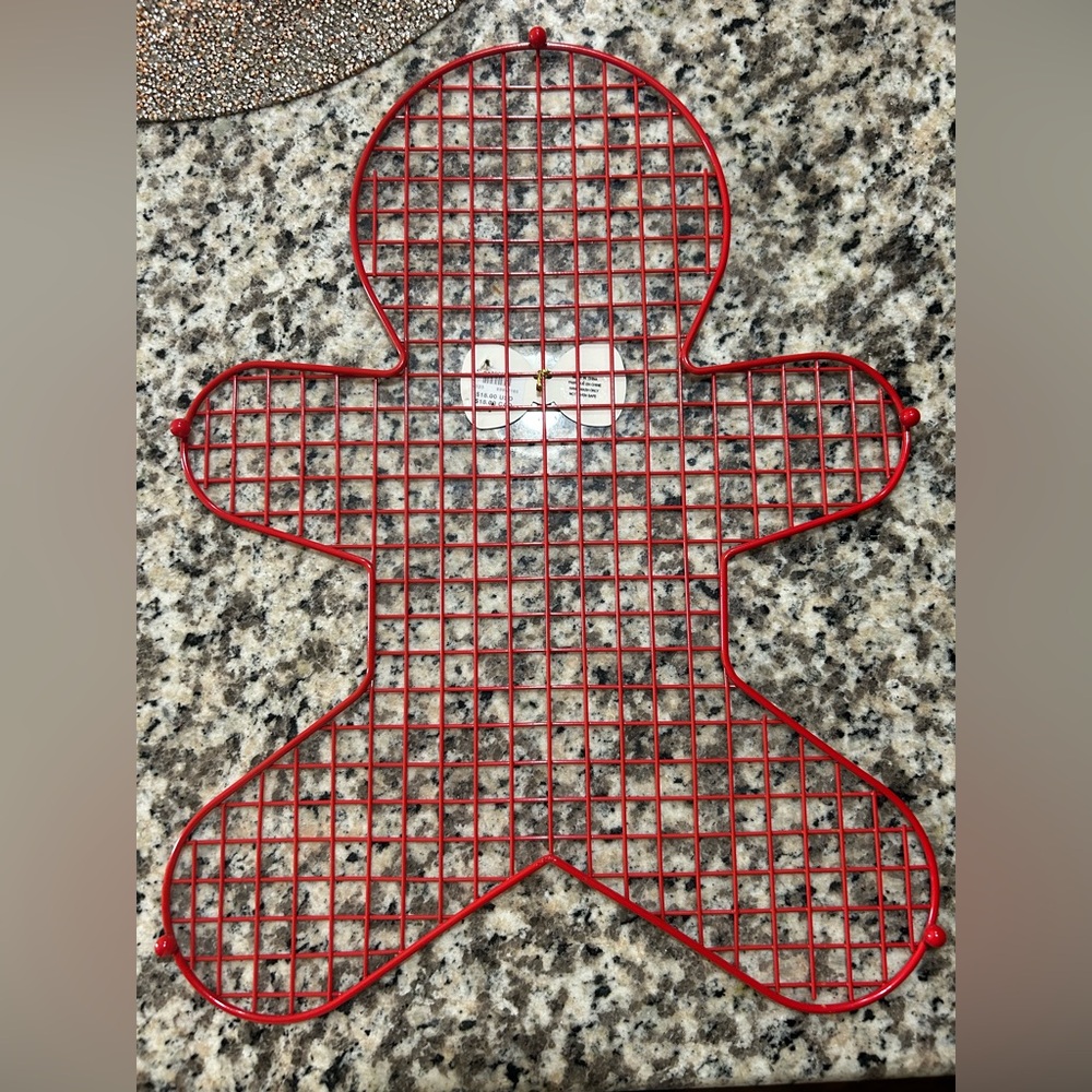 Anthropologie Red Grid Cooling Rack - Picture 4 of 4